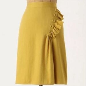 Anthropologie Burlapp golden rays skirt size 2